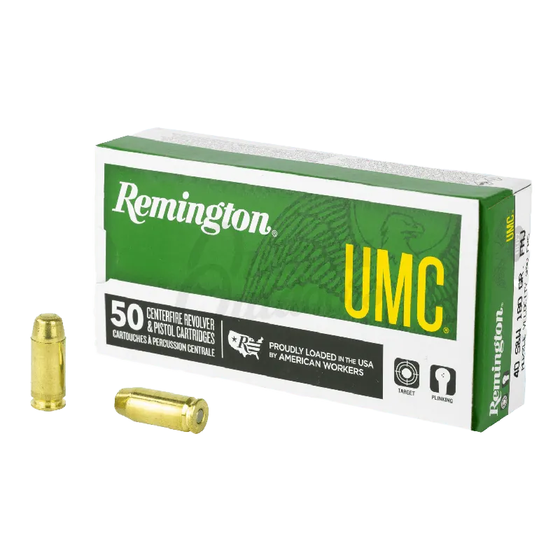 UMC 40 S&W 180 Grain FMJ Ammunition 50 Rounds