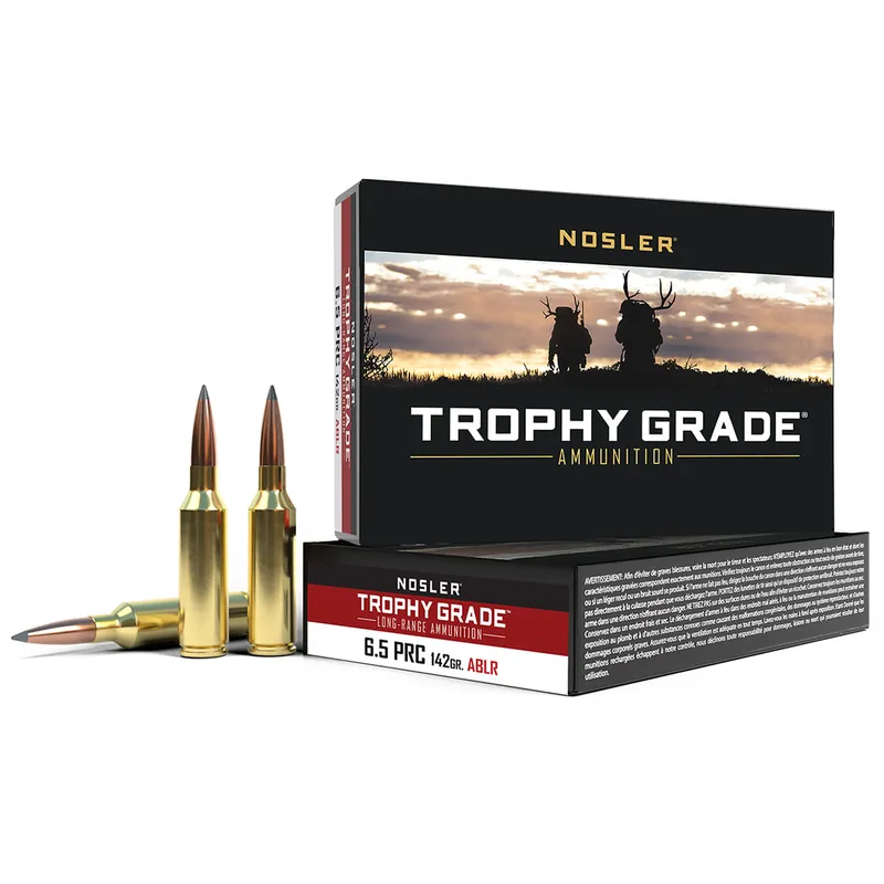 Trophy Grade 6.5 PRC 142 Grain Accubond LR Ammunition 20 Rounds