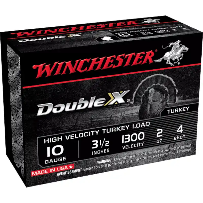 Double X HV Turkey Load 10 Gauge 4 Shot 3.5 " Ammunition 10 Rounds