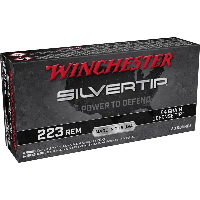 Silvertip Defense 223 Remington 64 Grain Defense Tip Ammunition 20 Rounds