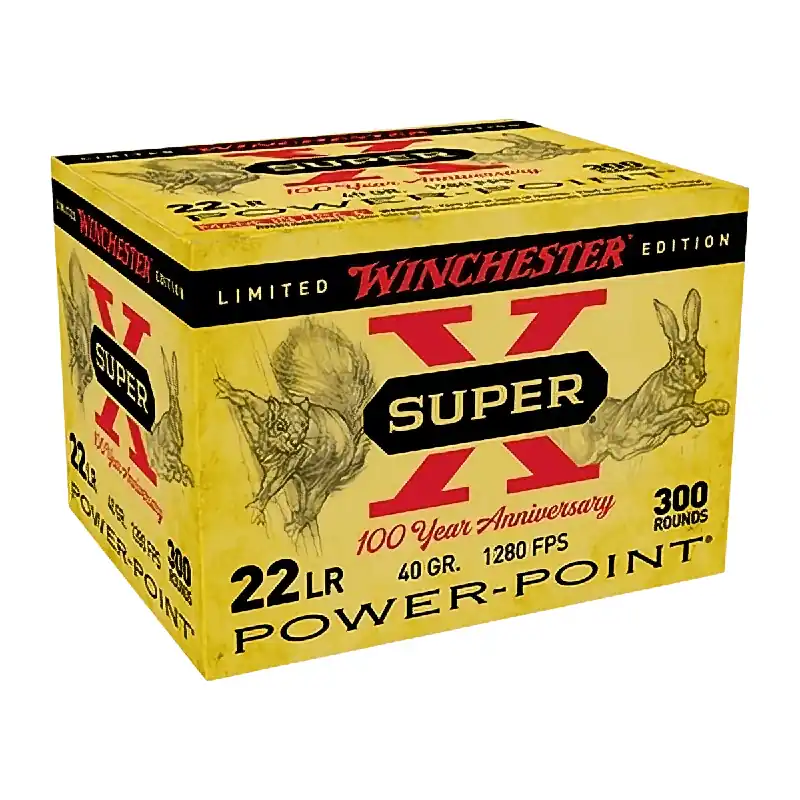 Super-X 22 Long Rifle 40 Grain Power Point Ammunition 300 Rounds