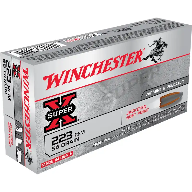 Super-X 223 Remington 55 Grain PSP Ammunition 20 Rounds