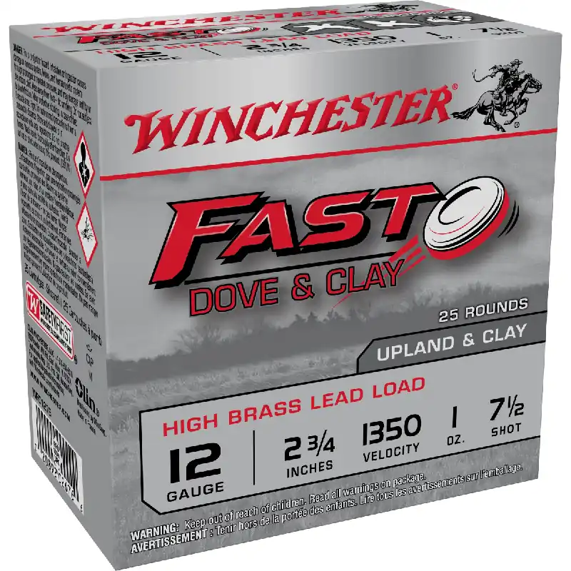 Fast Dove High Brass 12 Gauge 7.5 Shot 2.75" Ammunition 25 Rounds