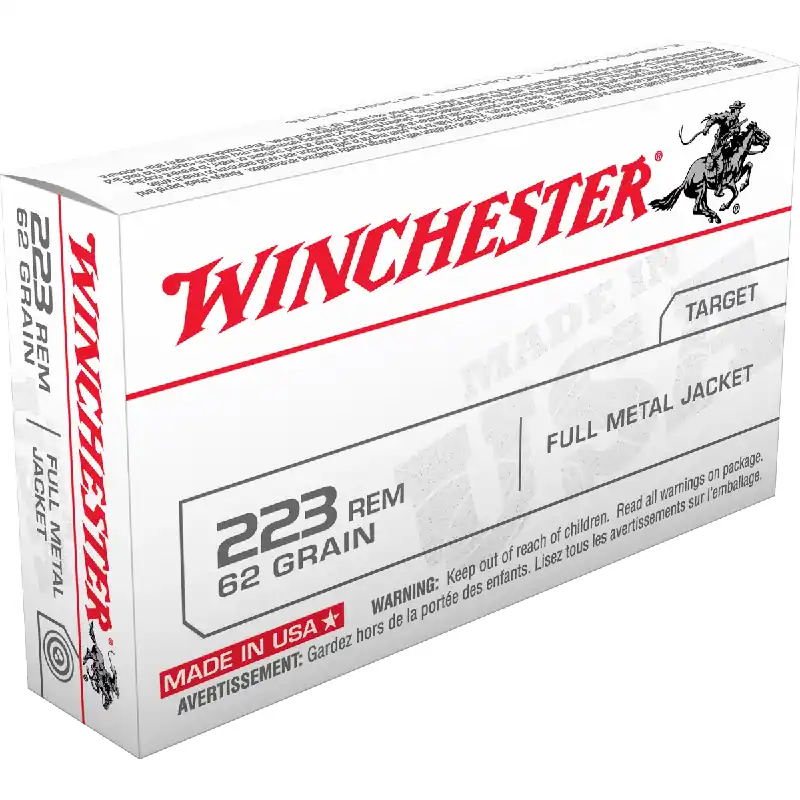 USA 223 Remington 62 Grain FMJ Ammunition 20 Rounds