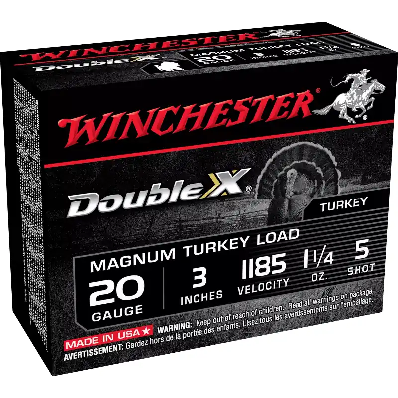 Double X Turkey 20 Gauge 5 Shot 3" Ammunition 10 Rounds