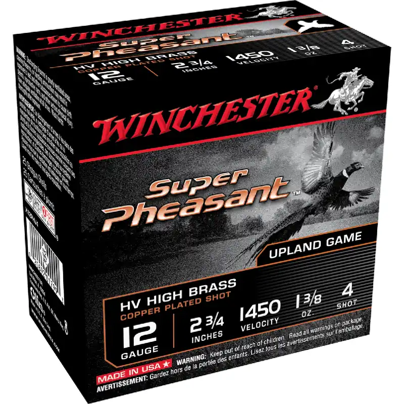 Super Pheasant HV 12 Gauge 4 Shot 2.75" Ammunition 25 Rounds