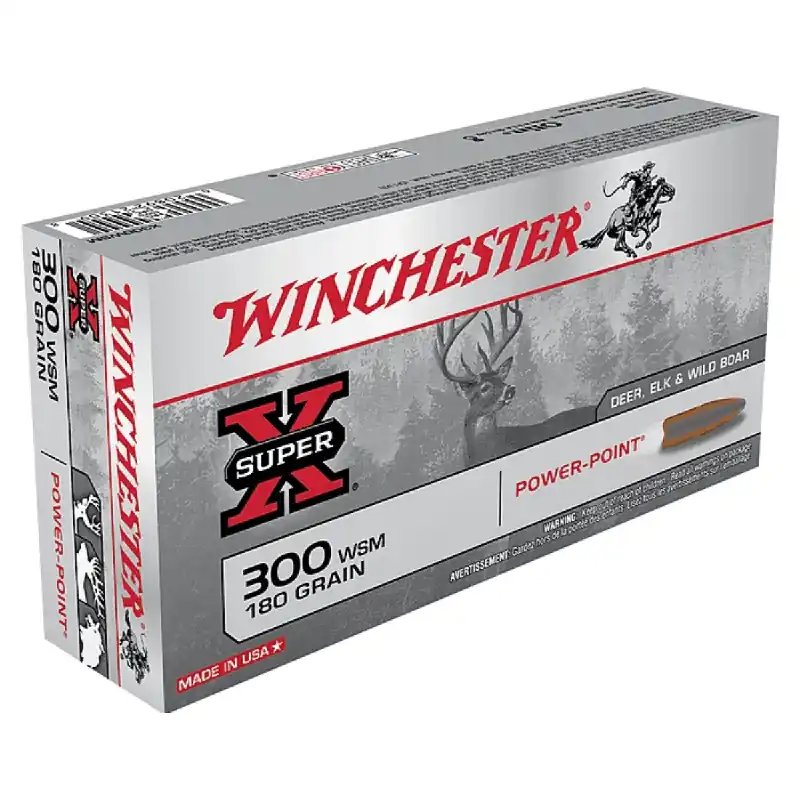 Super-X 300 Winchester Short Magnum 180 Grain Power-Point Ammunition 20 Rounds