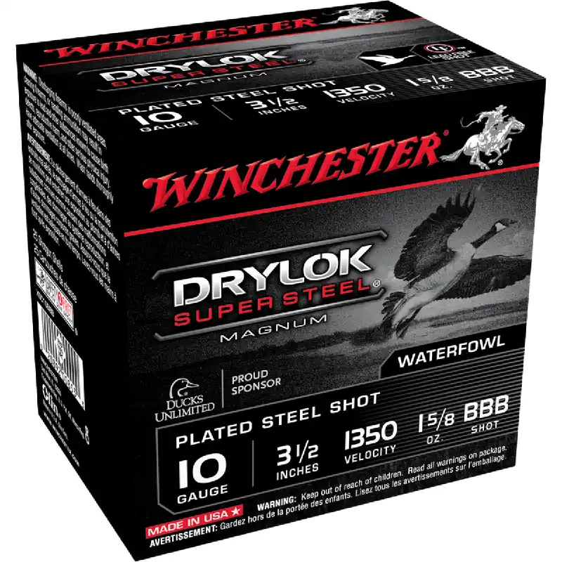 Drylock Super Magnum 10 Gauge Bbb Shot 3.5 " Ammunition 25 Rounds