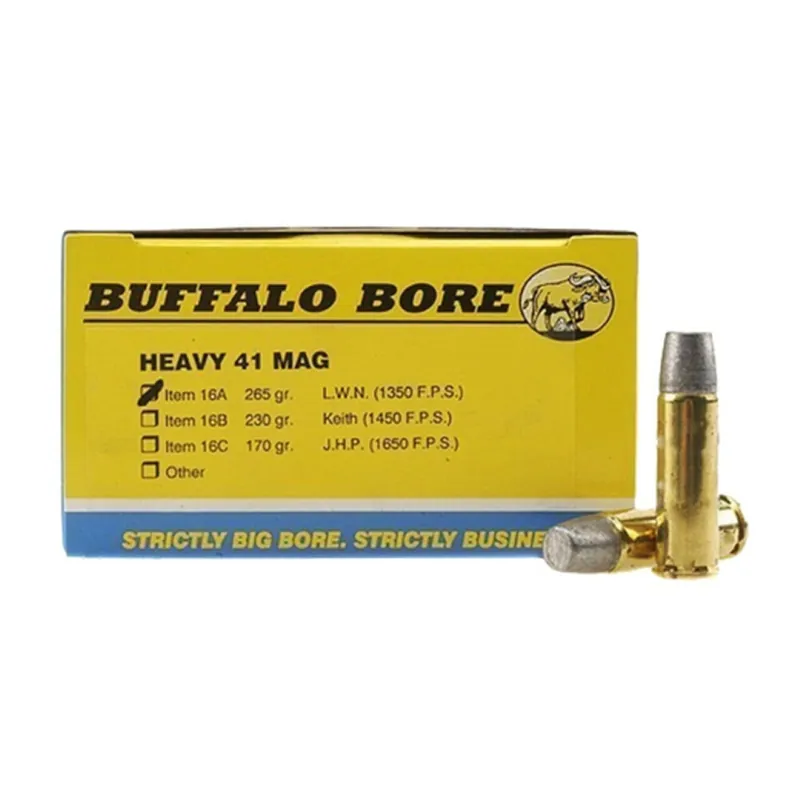 Outdoorsman 41 Magnum 265 Grain Hard Cast Ammunition 20 Rounds