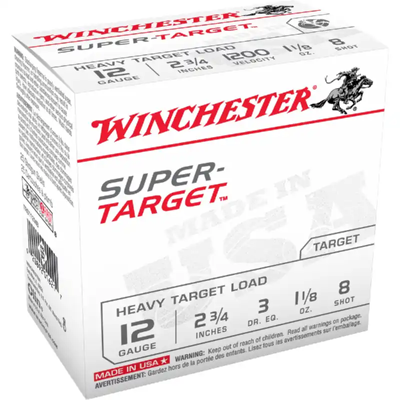 Super-Target 12 Gauge 8 Shot 2.75 Inch Ammunition 25 Rounds