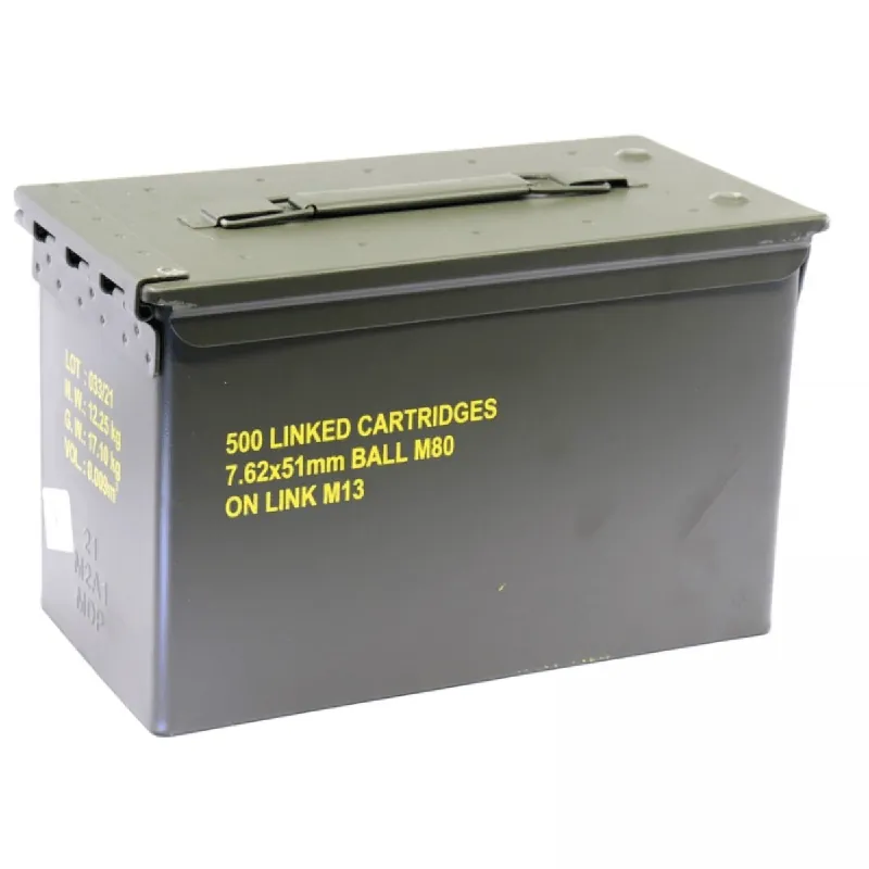 7.62x51 147 Grain M80 Ball FMJ Ammunition 500 Rounds