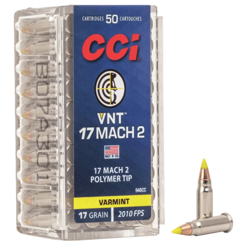 Varmint 17 HMR 17 Grain VNT Ammunition 125 Rounds