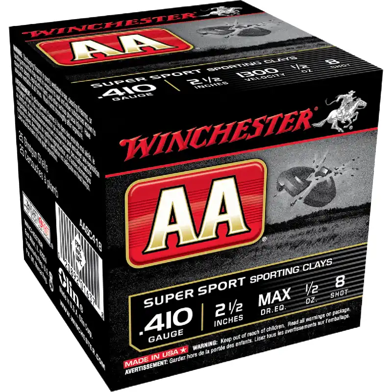 AA Super-Sport .5oz 410 Gauge 8 Shot 2.5" Ammunition 25 Rounds