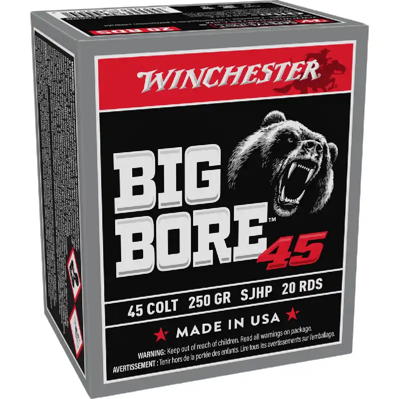 Big Bore 45 Long Colt 250 Grain JSP Ammunition 20 Rounds