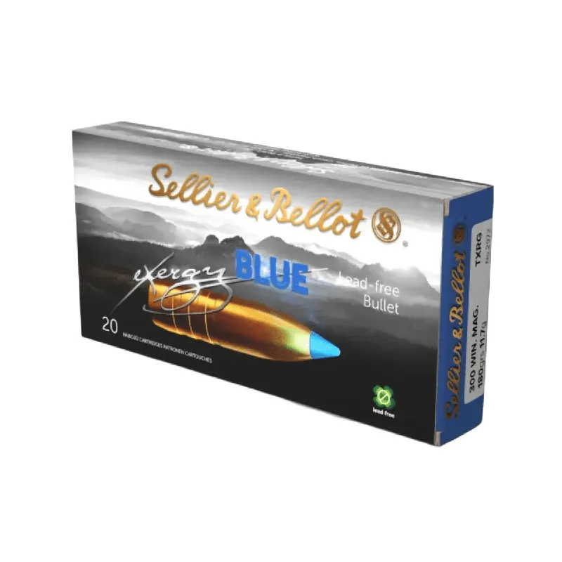 eXergy Blue 300 Winchester Magnum 180 Grain TRXG Ammunition 20 Rounds