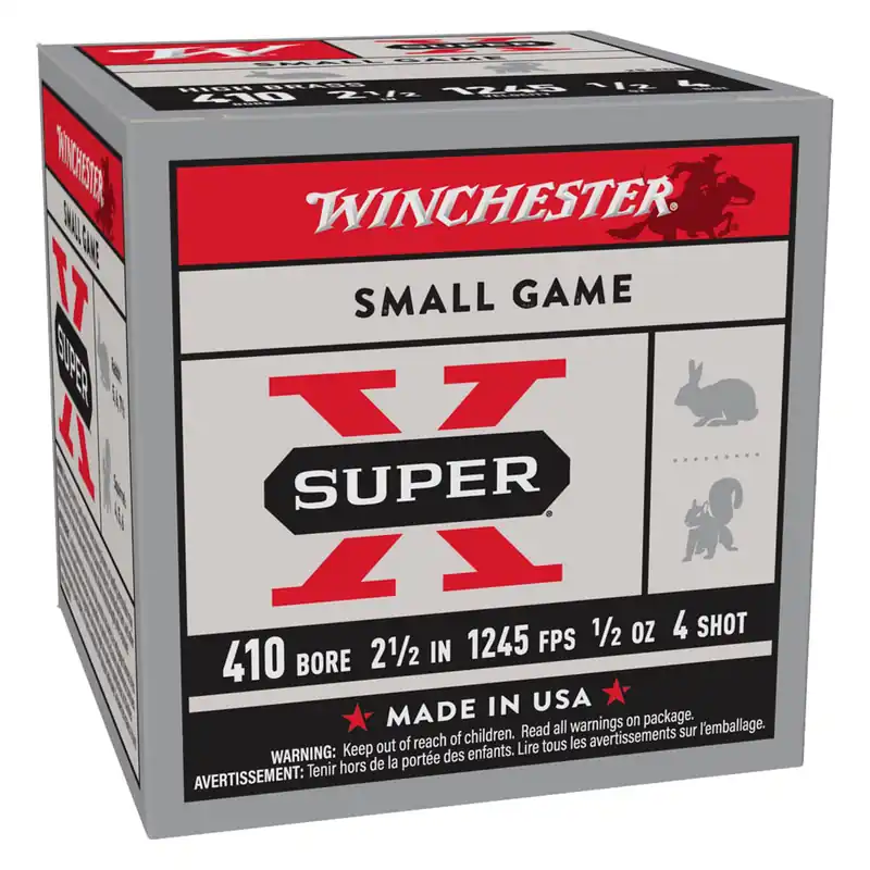 Super-X 410 Gauge Rifled Slug 2.5" Ammunition 15 Rounds
