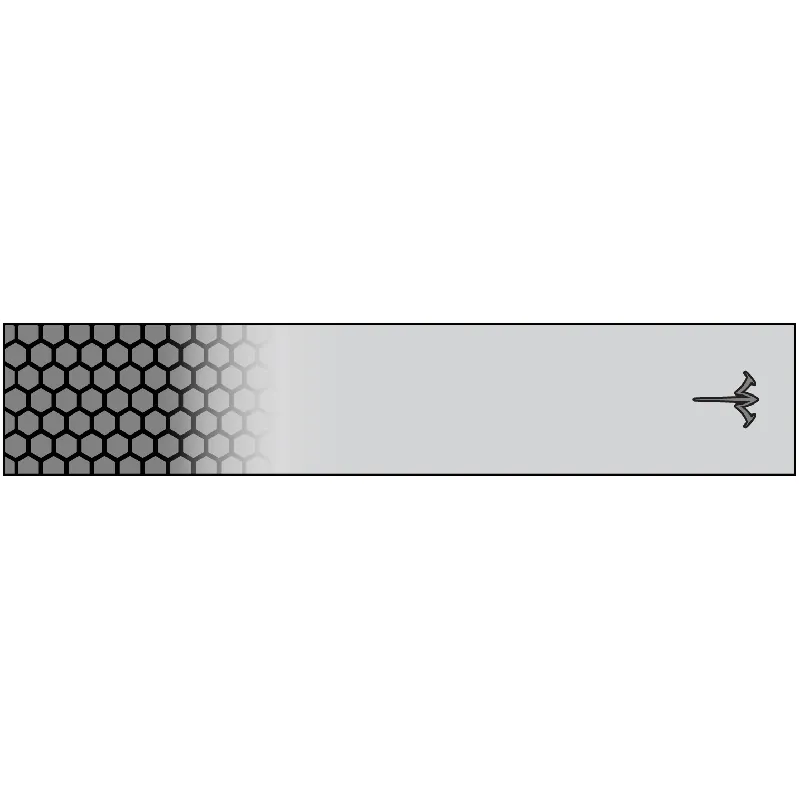 Reflective Gray Fade Honeycomb Arrow Wraps