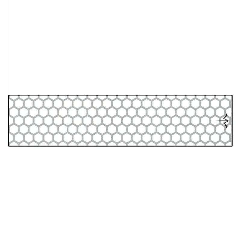 White Filled Honeycomb Reflective Arrow Wrap