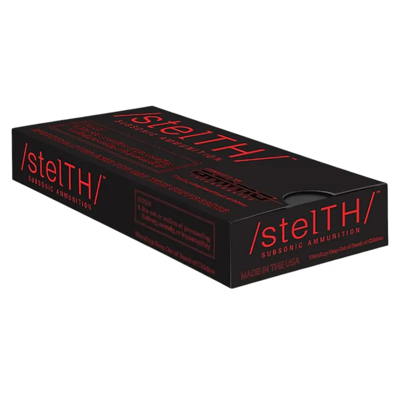 Stelth Subsonic 9mm 165 Grain TMC Amunition 50 Rounds