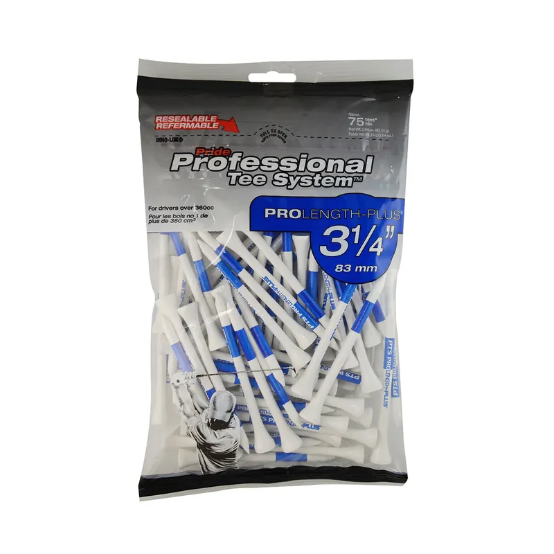 PTS 3 1/4" Wood Tee (75 Pack)