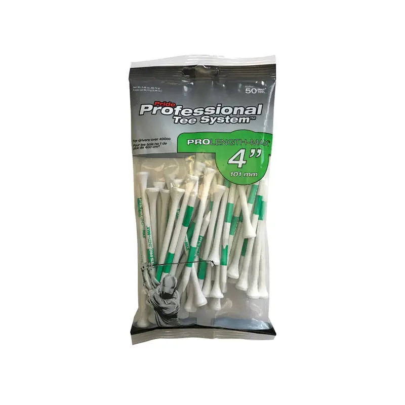 PTS 4" Wood Golf Tee (50 Pack)
