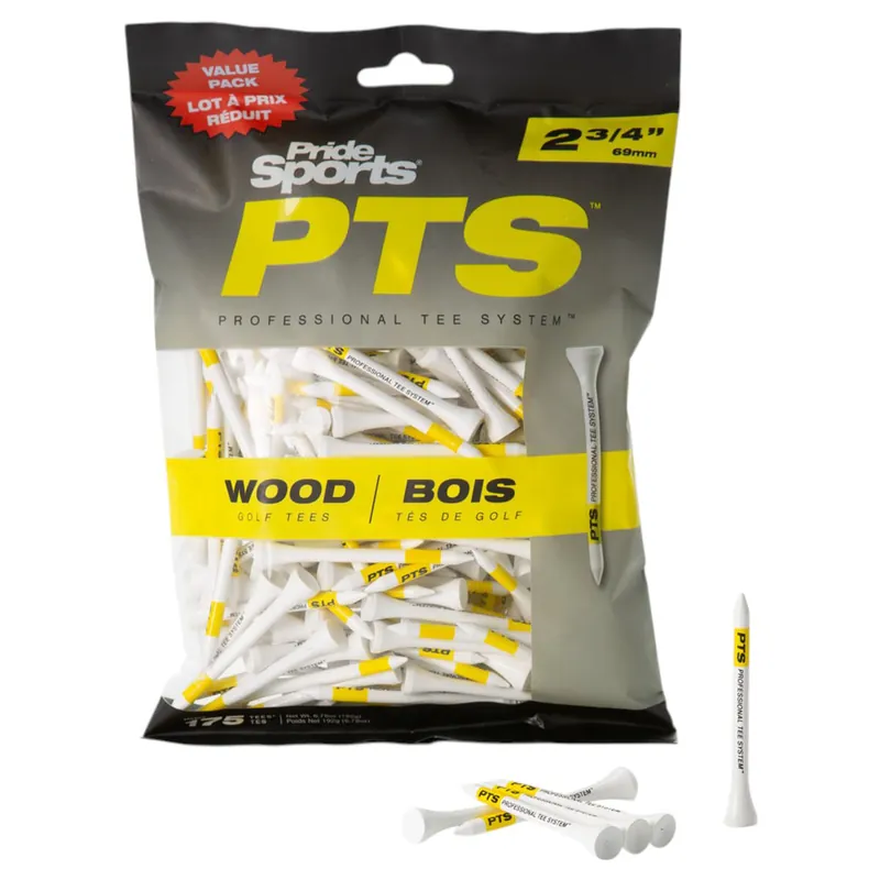 PTS 2 3/4" Wood Golf Tee (175 Pack)