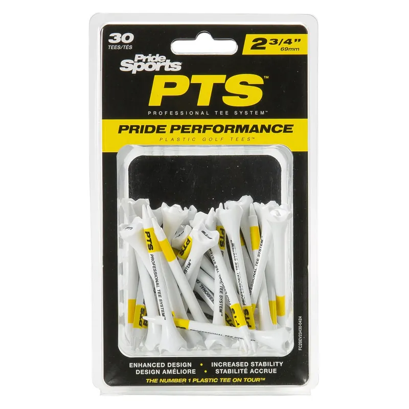 PTS 2 3/4" (30 Pack) Plastic Golf Tee