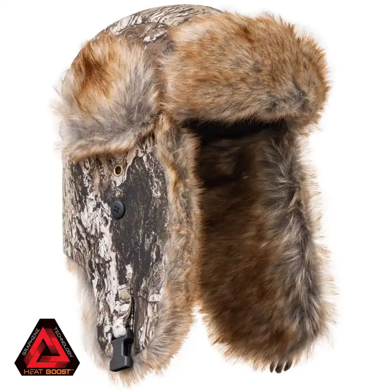 Vostok Heat Boost Fur Lined Trapper Hat