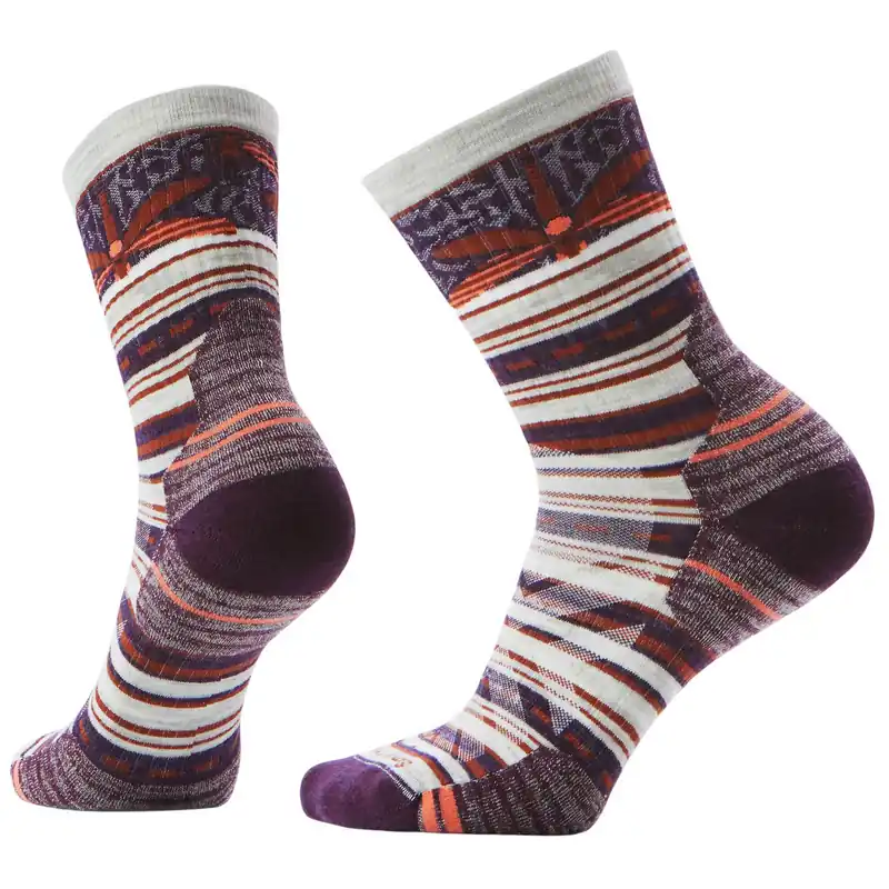 Hike Targeted Cushion Dragon Stitch Mid Crew Socks - Women‘s