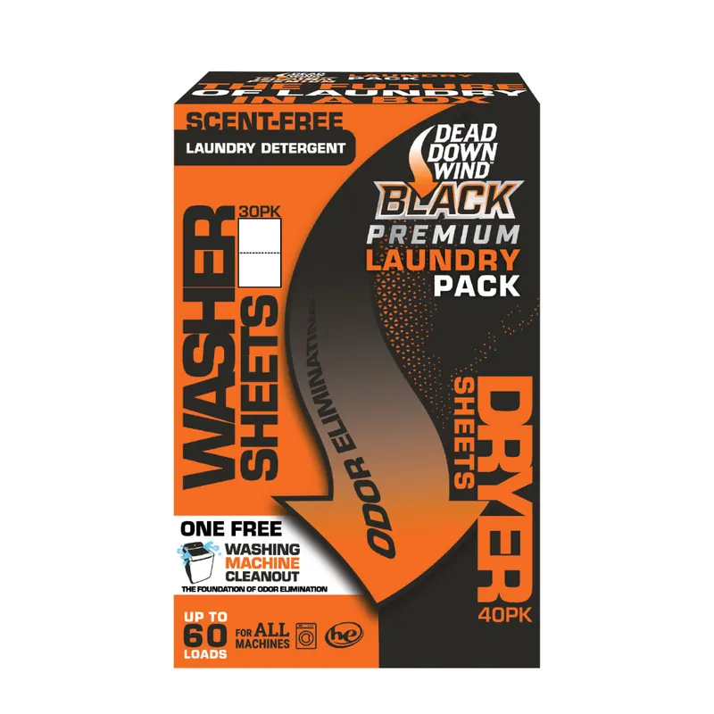 Black Premium Laundry Detergent/Dryer Sheet Combo