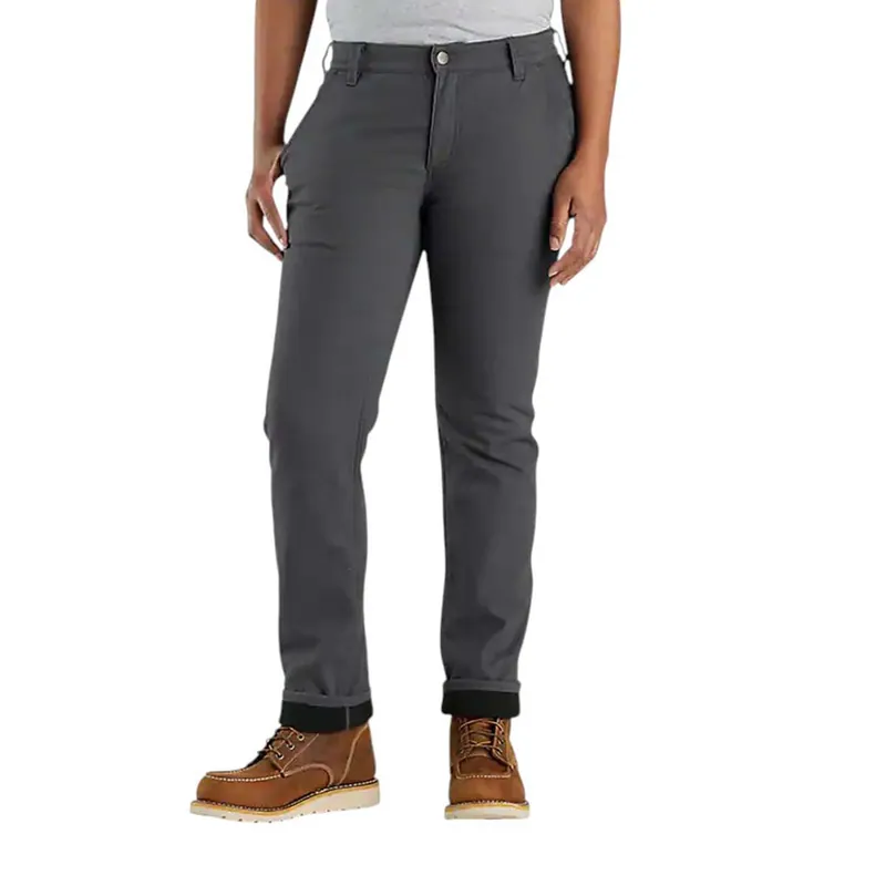 Rugged Flex Canvas Relaxed Fit Fleece Lined Work Pant - Women‘s