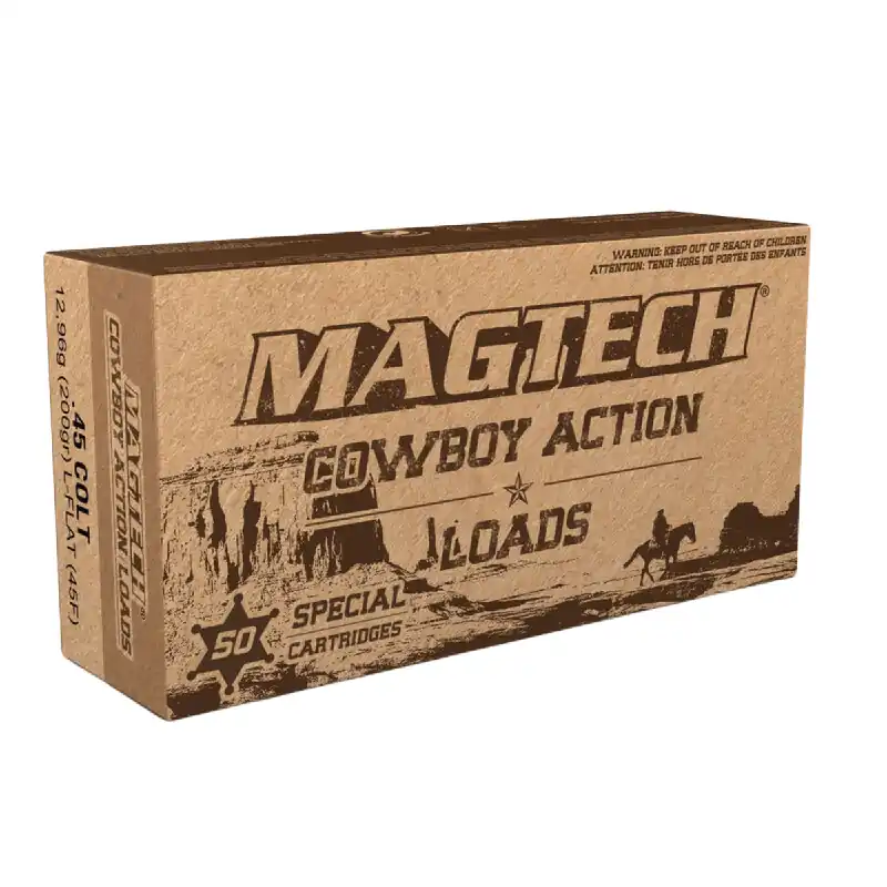 Cowboy Action 45 Colt 250 Grain Lead Flat Nose 50 Rounds