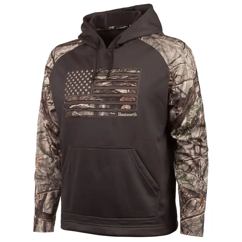 Performance Horizontal Camo Flag Fleece Hoodie - Men‘s
