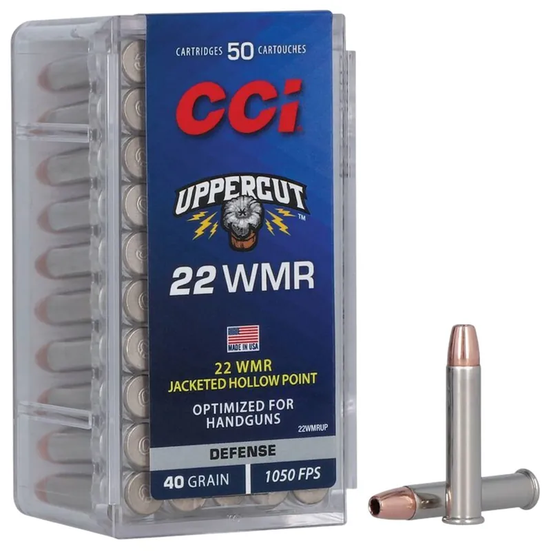 Uppercut 22 WMR 40 Grain JHP Ammo 50 Rounds