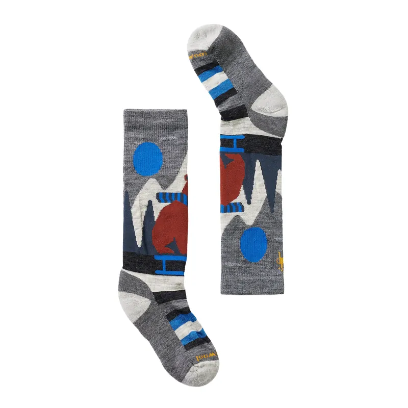 Ski Light Cushion Sleigh Bear Over the Calf Sock - Kids‘