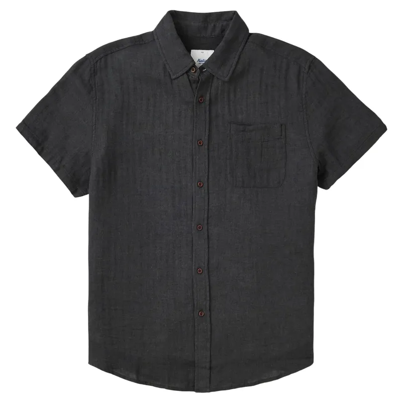 Alan Solid Short-Sleeve Button-Up Shirt - Men‘s