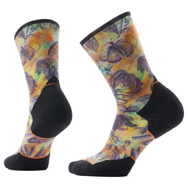 Targeted Cushion Floral Party Print Crew Trail Running Sock - Women‘s