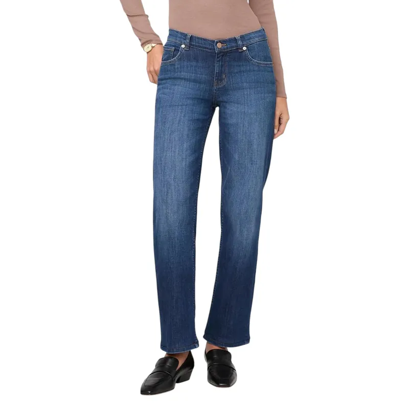 Performance Denim Mid Rise Straight Denim Pant - Women‘s