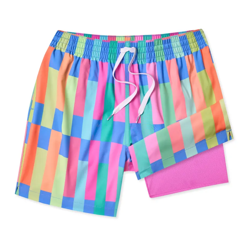 The Technicolor Stitches Lined Swim Trunk - Men‘s
