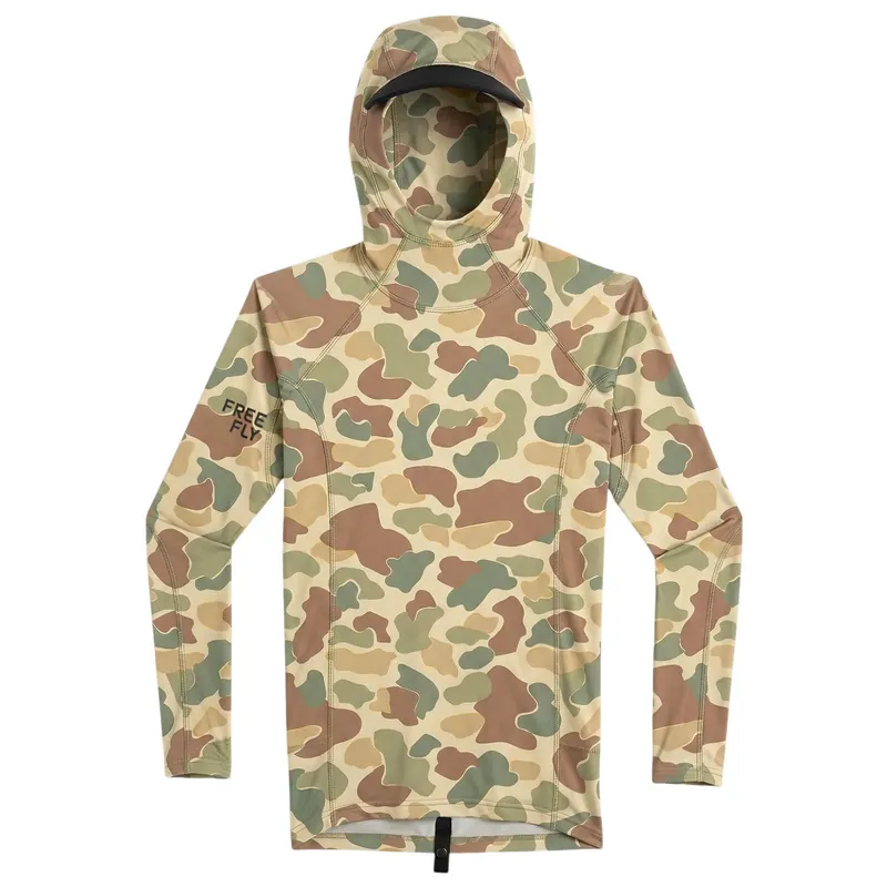 Camo Pinnacle Hooded Rash Guard - Men‘s