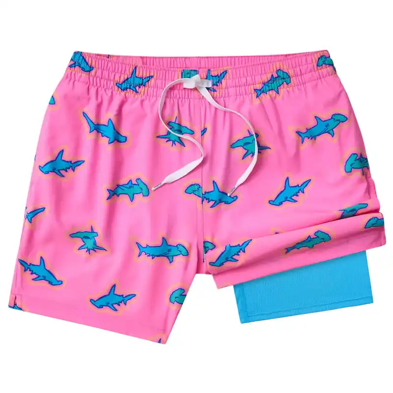 The Pink Apex Swimmers Lined Trunk Boardshort - Boys‘