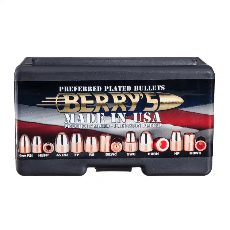 Flat Point Preferred Plated Handgun Bullets