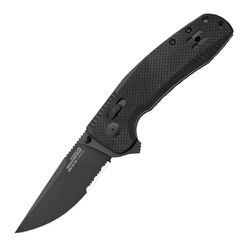 TAC XR Lock Knife - Partially Serrated