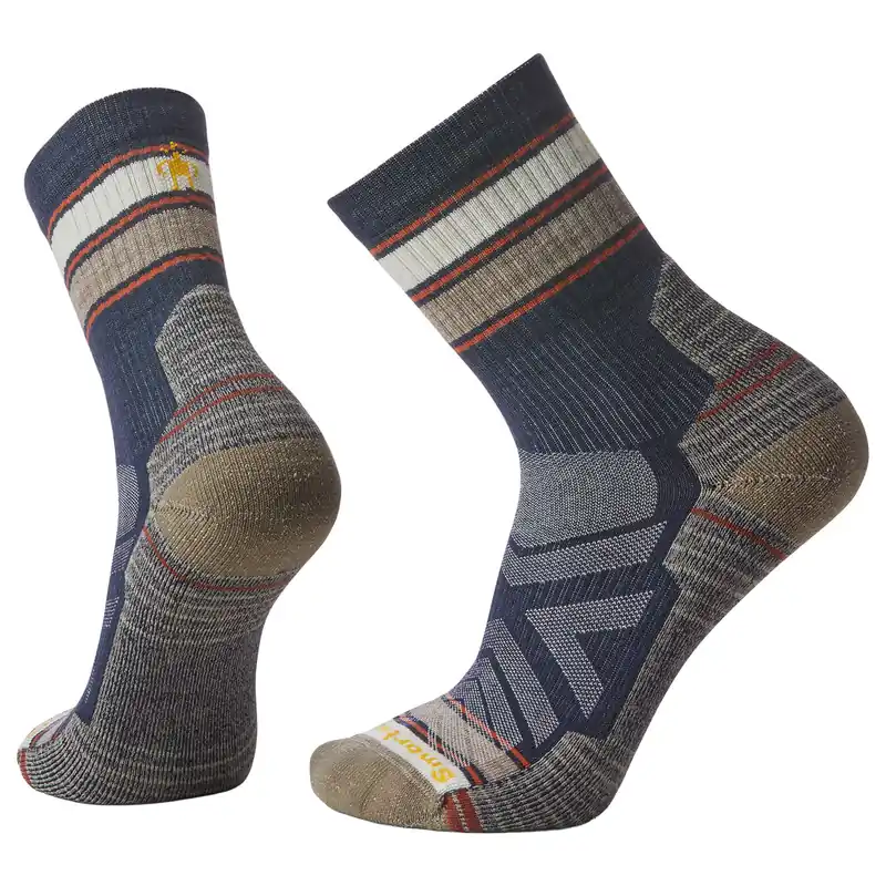 Hike Light Cushion Striped Mid Crew Sock - Men‘s