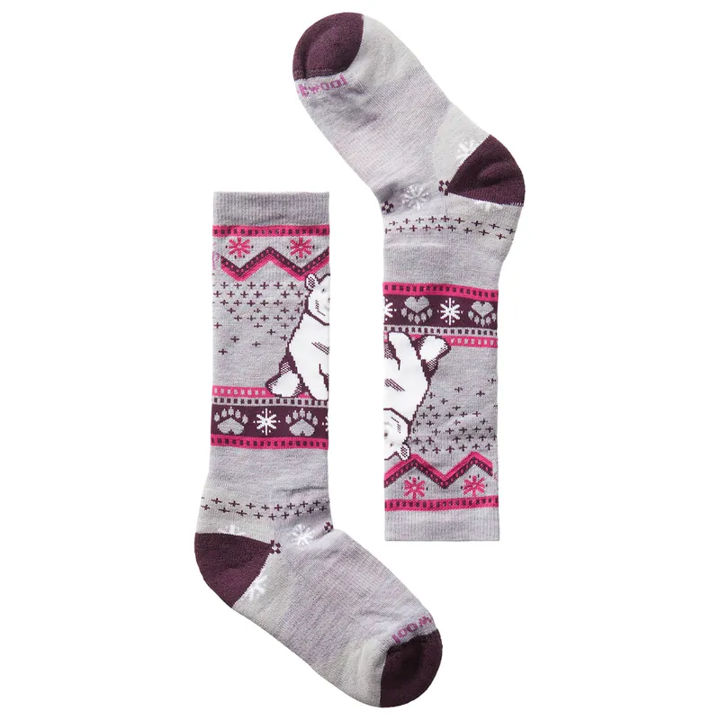 Wintersport Full Cushion Polar Bear Pattern Over The Calf Sock - Kids‘
