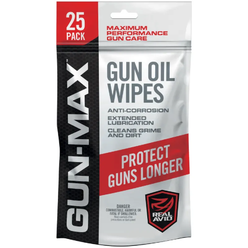Gun-Max Oil Wipe (25 Pack)
