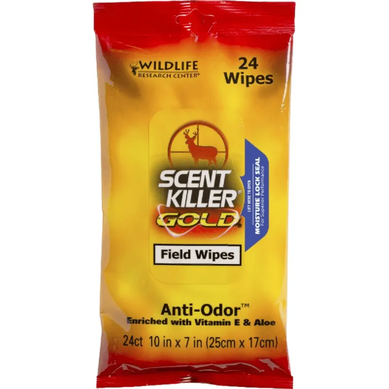 Scent Killer Gold Field Wipes (24 Pack)