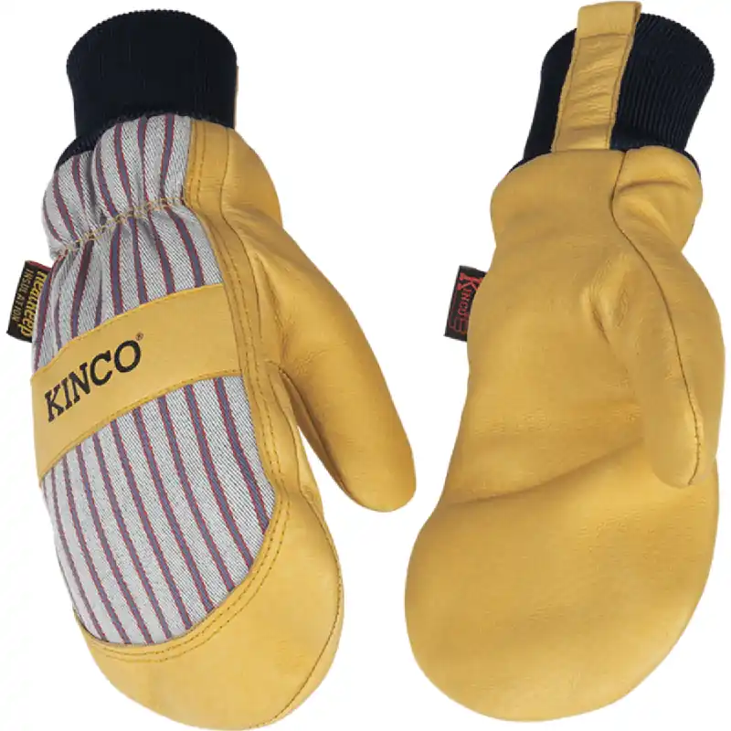 Lined Premium Grain Pigskin Palm Mitt With Knit Wrist
