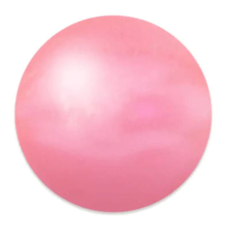 8mm Flo Pink Smile Blade Round Bead