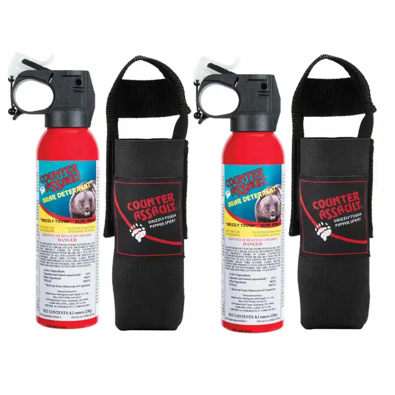 8.1oz Bear Spray with Holster (2 Pack)